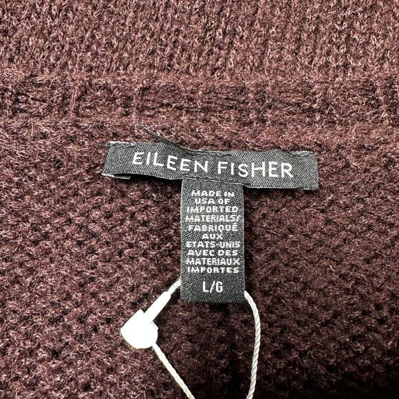 Eileen Fisher Women's Sweater in Deep Brown - Picture 3 of 8